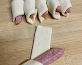 冷凍パイシートでウインナー巻き♪作り方3写真