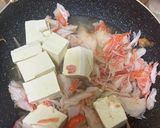 簡単　低コスト　カニカマ豆腐キムチ鍋作り方13写真