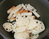 5分☆れんこんと竹輪炒め☆カリカリ☆弁当作り方2写真
