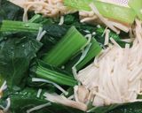 小松菜の辛子醤油あえ作り方3写真