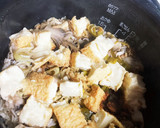 鍋キューブでサバ缶と厚揚げの炊き込みご飯作り方5写真