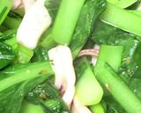 イカと小松菜のガーリック炒め作り方4写真
