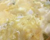 鍋の〆●鶏肉＆ねぎたっぷりの玉子雑炊作り方2写真