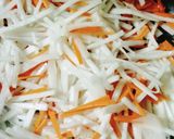 フーチバーと大根の豚肉炒め作り方4写真
