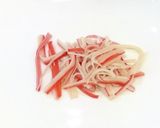 レタスとカニカマのスープ作り方1写真
