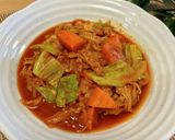 コンソメ不要!豚肉と野菜のトマト煮込み作り方6写真