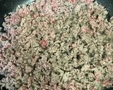 節約！ひき肉と厚揚げポン酢ケチャップ炒め作り方1写真
