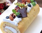 ヨーグルトクリームのロールケーキ作り方16写真
