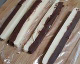 板チョコ2枚で♡しっとり市松模様クッキー作り方5写真