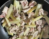 ヤーコン豚肉メンマ木耳のオイスター炒め作り方5写真