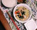 簡単ダイエット！野菜キノコの白だしスープ作り方3写真