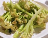 農家の食卓〜カリフラワーのごま油炒め〜作り方4写真