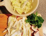 生姜たっぷり、鶏と白菜のピリ辛炒め煮作り方1写真