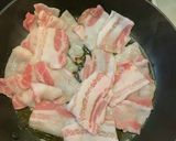 豚バラキムチーズ鍋作り方3写真