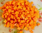 にんじんと鶏ささみのオムレツ作り方1写真