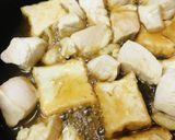 鶏肉&厚揚げ●あまから鶏キツネ丼作り方3写真