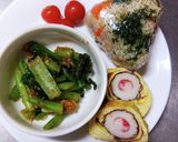 玉子焼きDeかさ増しカニカマちくわ巻き作り方8写真
