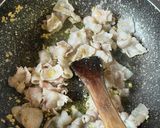 豚バラとニラのアラビアータ風パスタ作り方6写真