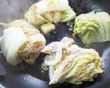 肉汁ジュワ～☆白菜のハンバーグ巻き作り方11写真