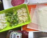 パリパリ！ピザ春巻きご飯入り作り方1写真