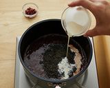 黒ごまぜんざい作り方3写真