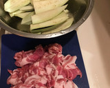 豚ロースとナス玉ねぎの生姜炒め作り方1写真