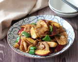 豚肉とさつまいものはちみつしょうが焼き作り方7写真