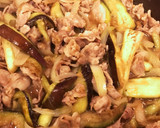 豚ロースとナス玉ねぎの生姜炒め作り方5写真