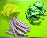 たくあんサラスパ作り方1写真