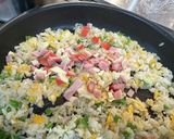 ハムチーズチャーハン作り方5写真