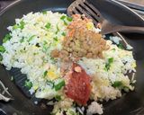 辛子梅と納豆のチャーハン作り方3写真