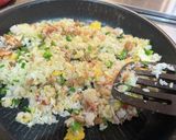 辛子梅と納豆のチャーハン作り方4写真