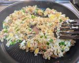辛子梅と納豆のチャーハン作り方6写真
