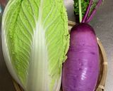 白菜と赤大根のサラダ♪作り方1写真