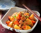 親子丼セットで作るピリ辛鶏じゃが作り方4写真