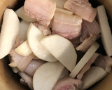 簡単♪豚バラ大根の甘辛煮／豚角煮風作り方3写真