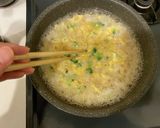 めちゃうま☆鶏がらスープの素でたまご粥☆作り方5写真