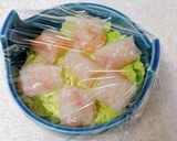 レンチン♪ライスペーパーでエビ蒸し餃子風作り方9写真