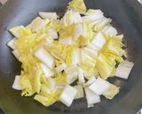 白菜だけトロたま丼作り方2写真