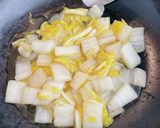 白菜だけトロたま丼作り方3写真
