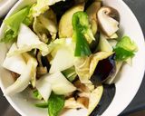 根菜茄子白菜簡単中華風梅ごま温野菜サラダ作り方13写真