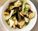 根菜茄子白菜簡単中華風梅ごま温野菜サラダ作り方15写真