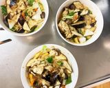 根菜茄子白菜簡単中華風梅ごま温野菜サラダ作り方16写真