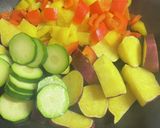 鶏とゴロゴロ野菜バジル炒め作り方4写真