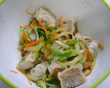 レンジで簡単！焼売青梗菜の辛子醤油和え作り方4写真