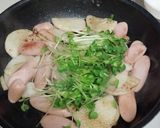 魚ニソと長芋のガーリックバター炒め作り方5写真