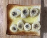 黒ごまきな粉のバナナトースト作り方2写真