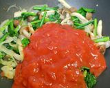 栄養バランス満点!トマトクリームパスタ✿作り方3写真