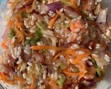 野菜いっぱいサーモンの切り込み漬け作り方5写真