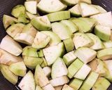 簡単！なすと小松菜の味噌中華あん作り方1写真